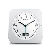 Mebus 25610, Digitaler Wecker, Weiß, 12 h, F, °C, Radio/Summer, Analog