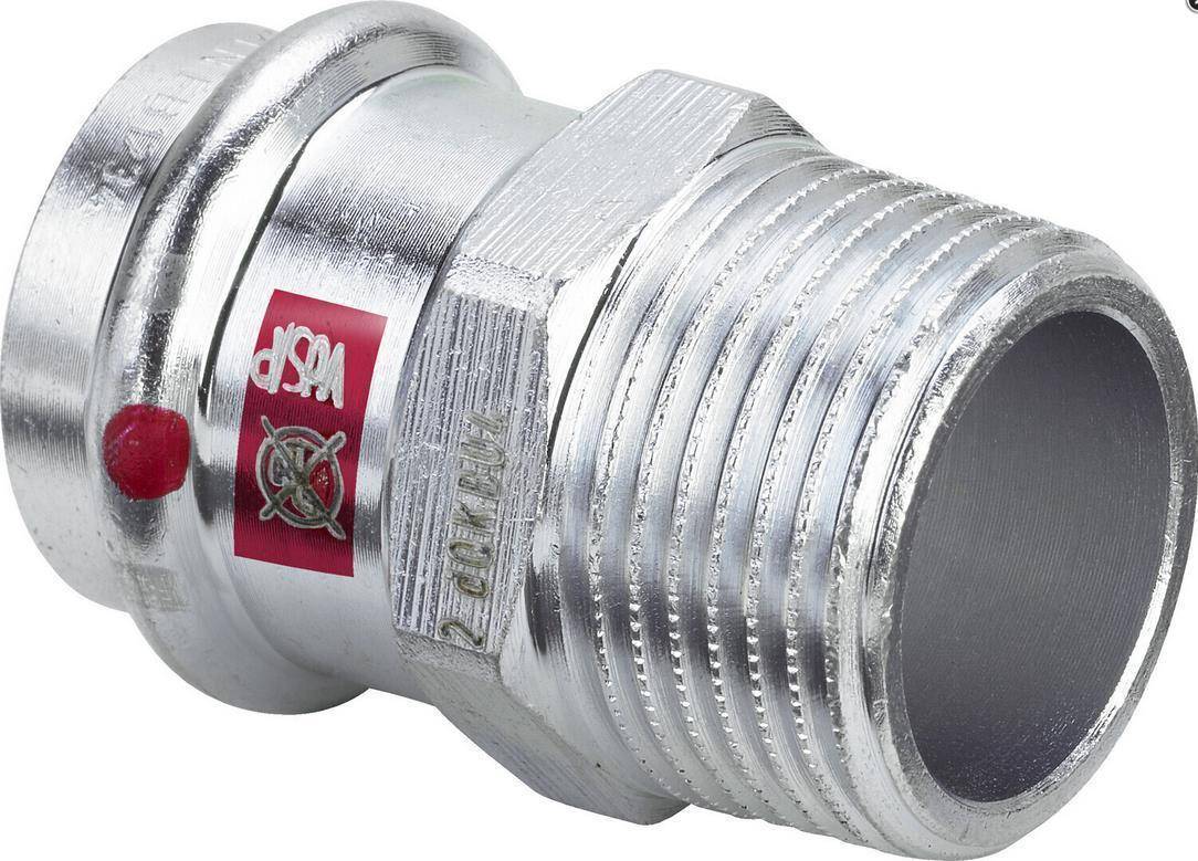 Viega Übergangsstück Prestabo Stahl verzinkt AG mit SC-Contur 35mmx1