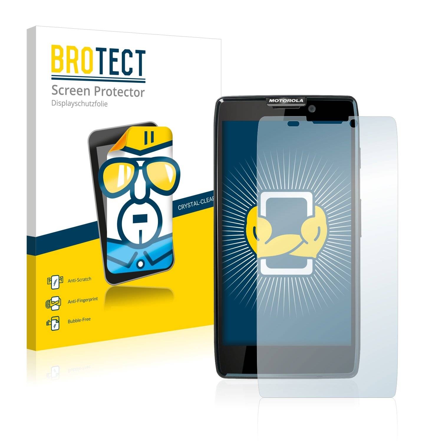 2x BROTECT HD-Clear Displayschutzfolie für Motorola Droid RAZR HD XT923