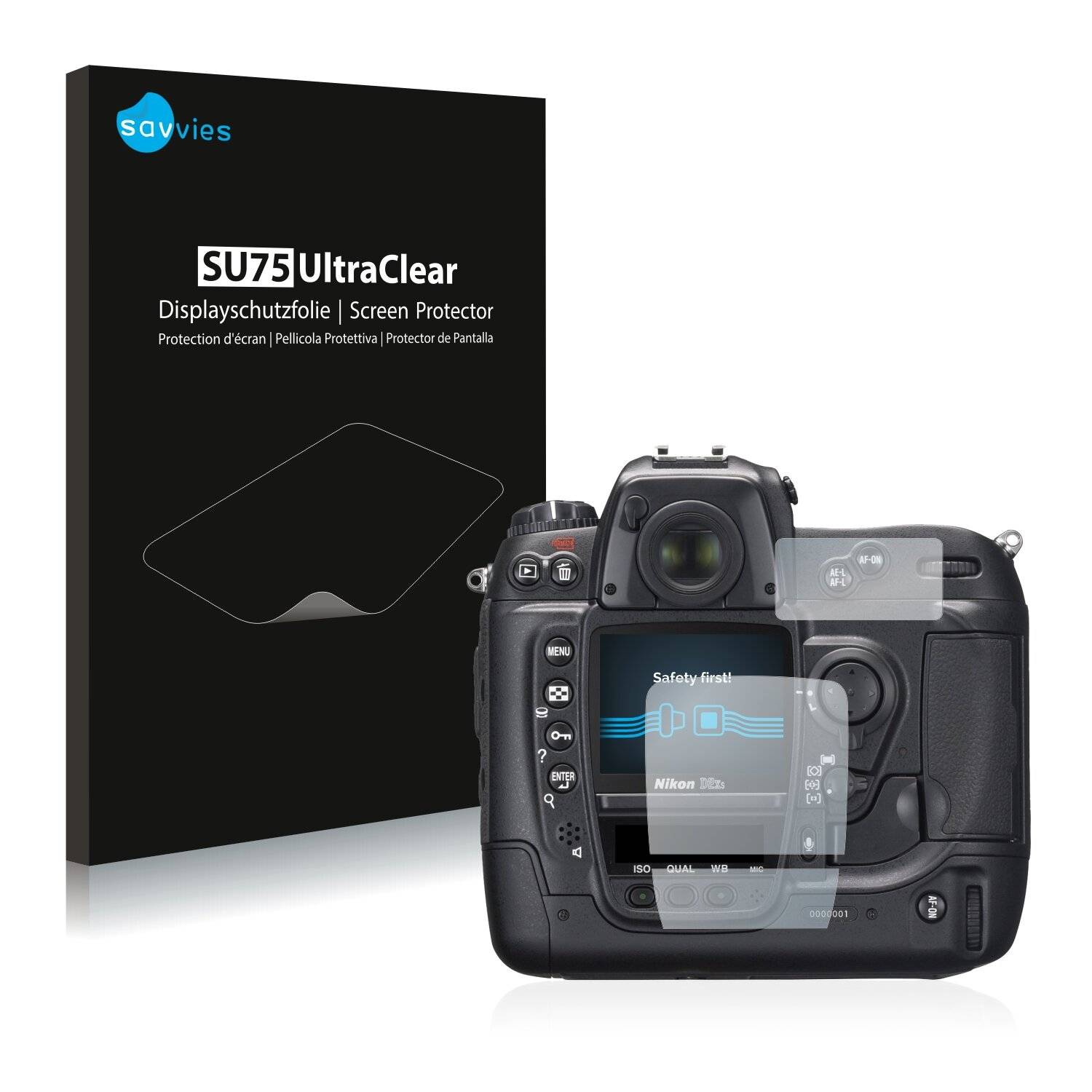 6x Savvies SU75 Displayschutzfolie für Nikon