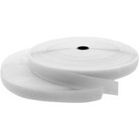 INLINE - Kabelbinder - Klettverschlussband 2-teilig - 25mm - weiß - 25m
