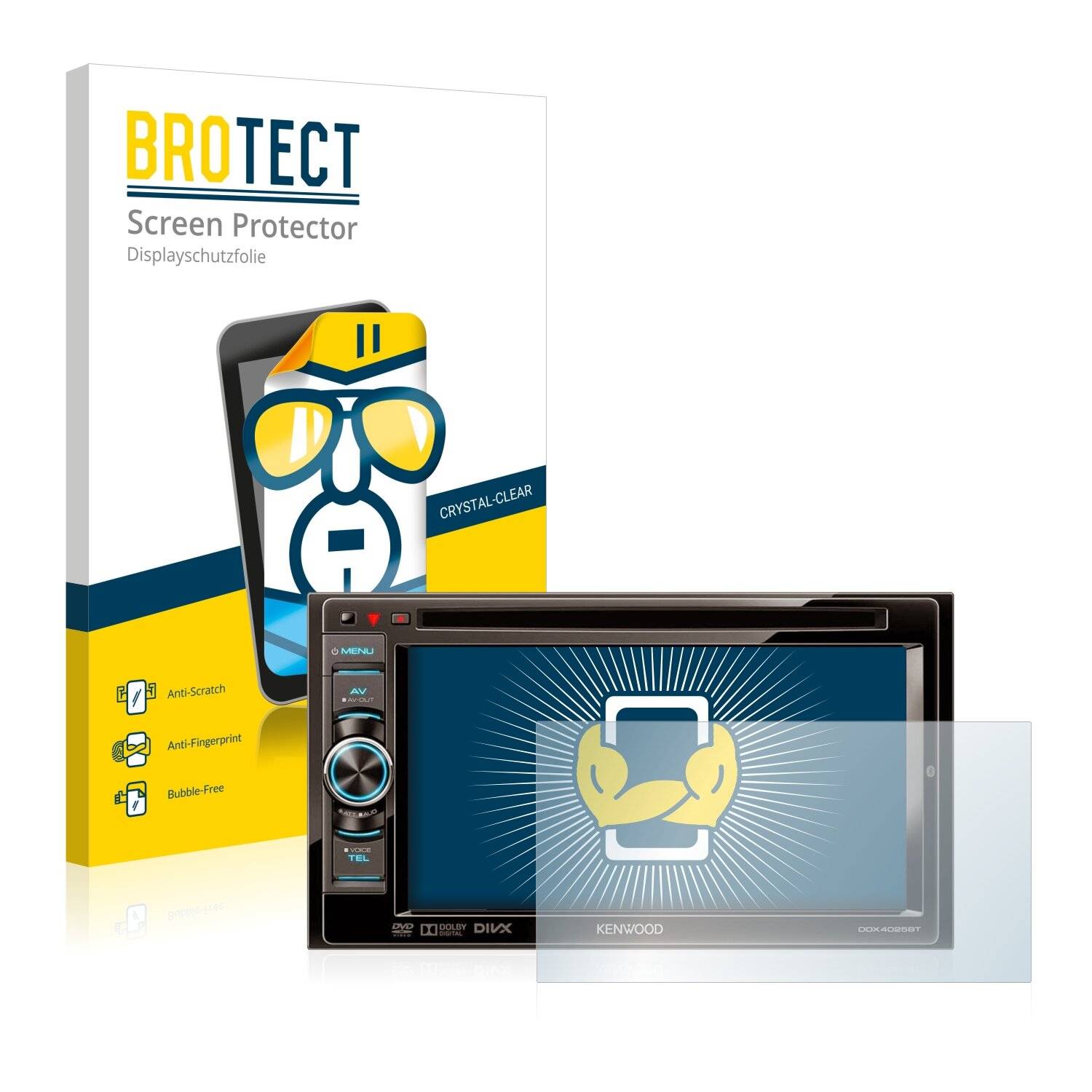 2x BROTECT HD-Clear Displayschutzfolie für Kenwood