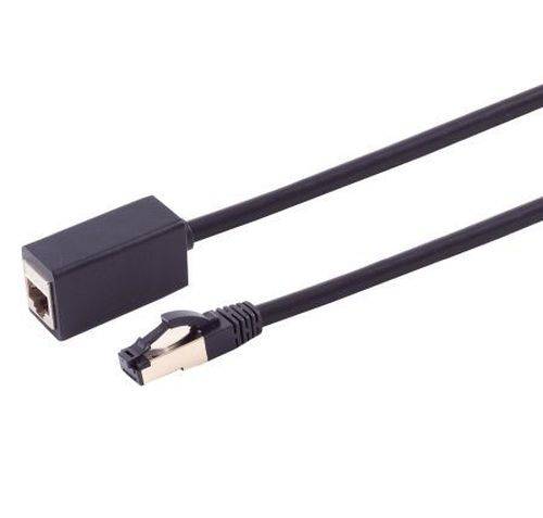 S-Conn Patchkabel-Verlängerung Cat. 8.1, S/FTP, TPE, halogenfrei, schwarz, 2,0 m