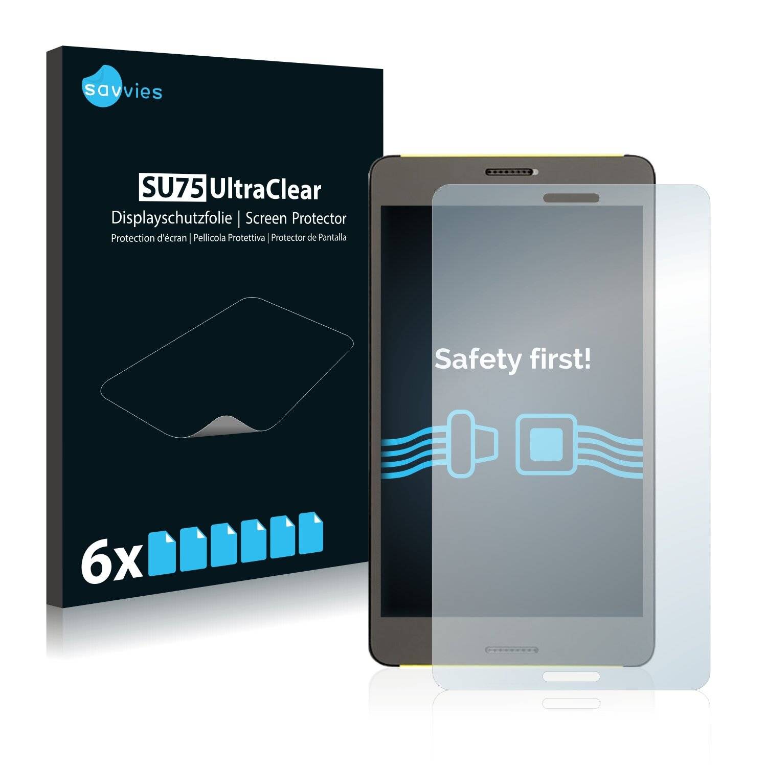 6x Savvies SU75 Displayschutzfolie für PocketBook Surfpad 4