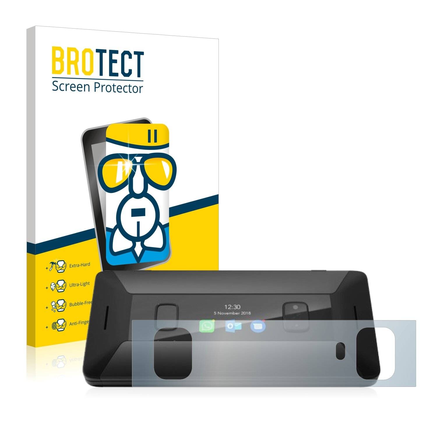 BROTECT AirGlass Schutzglas Folie für Cosmo Communicator (Äußeres