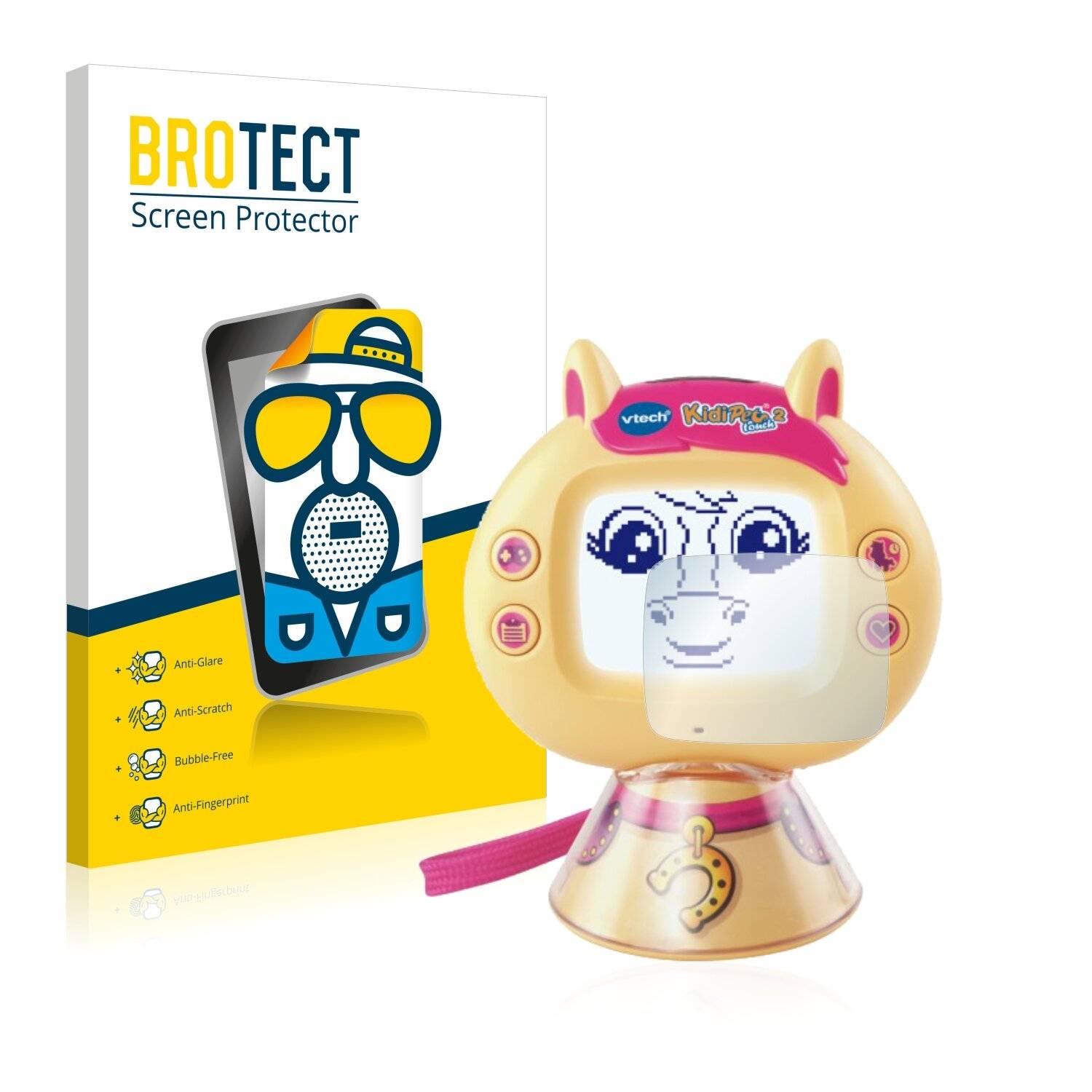 2x BROTECT Matte Displayschutzfolie für Vtech KidiPet touch 2 (Pony) - Entspiegelt,