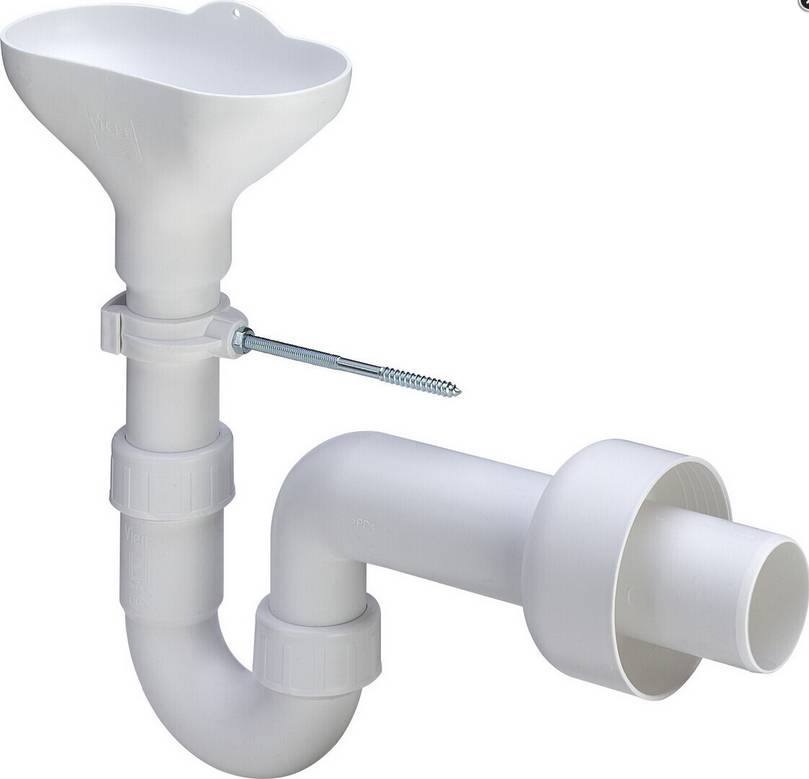 Viega Röhrengeruchverschluss m Rohr m Trichter für Leckwasser 50mm