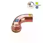 Sanpro Pressfitting Kupfer 90° Winkel - Bogen innen - außen, Größe V 18 Sanpro Pressfitting Kupfer 90° Winkel - Bogen innen - außen, Größe V 18