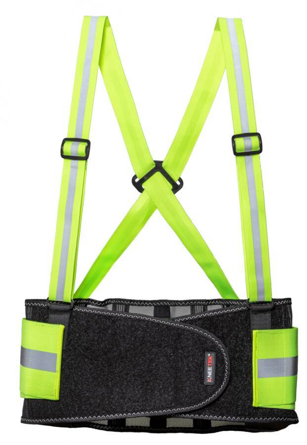 Rückenstützgurt BR 110 HiVis BR110-M Größe M Farbe warngelb Ausführung für Hüftumfang 68- 96 cm