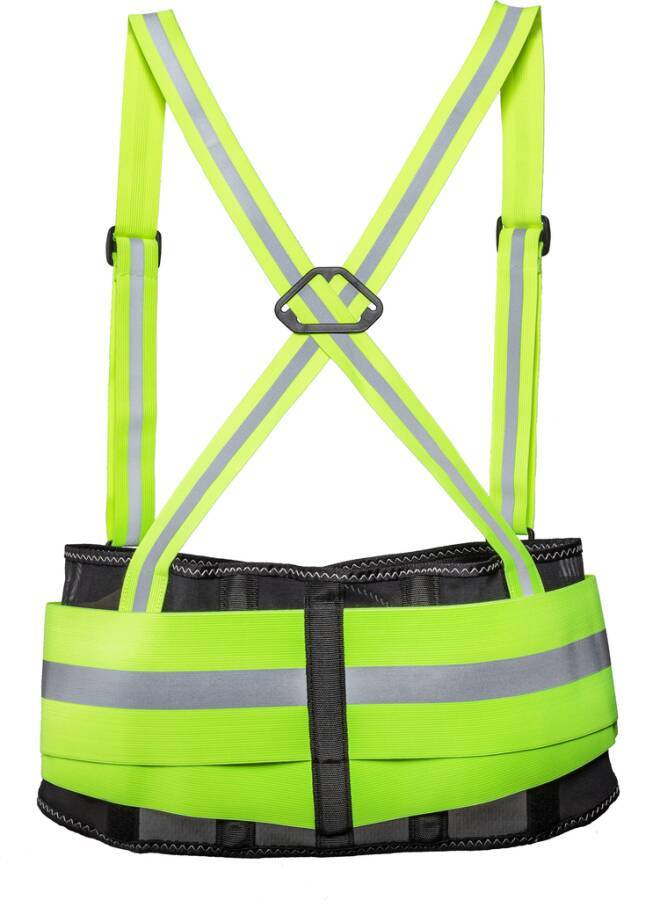 Rückenstützgurt BR 110 HiVis BR110-M Größe M Farbe warngelb Ausführung für Hüftumfang 68- 96 cm