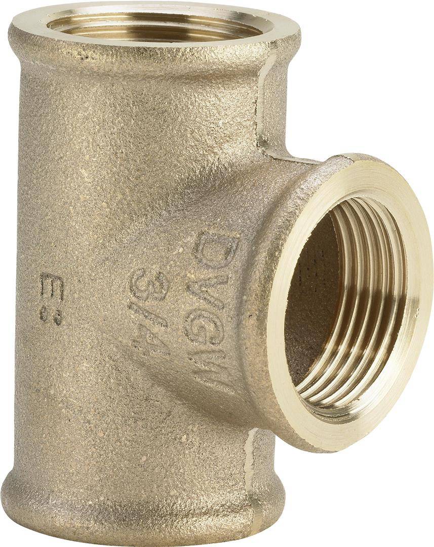 T-Stück Rotguss, reduziert, IG, 3/4" x 1/2" x 3/4" Viega