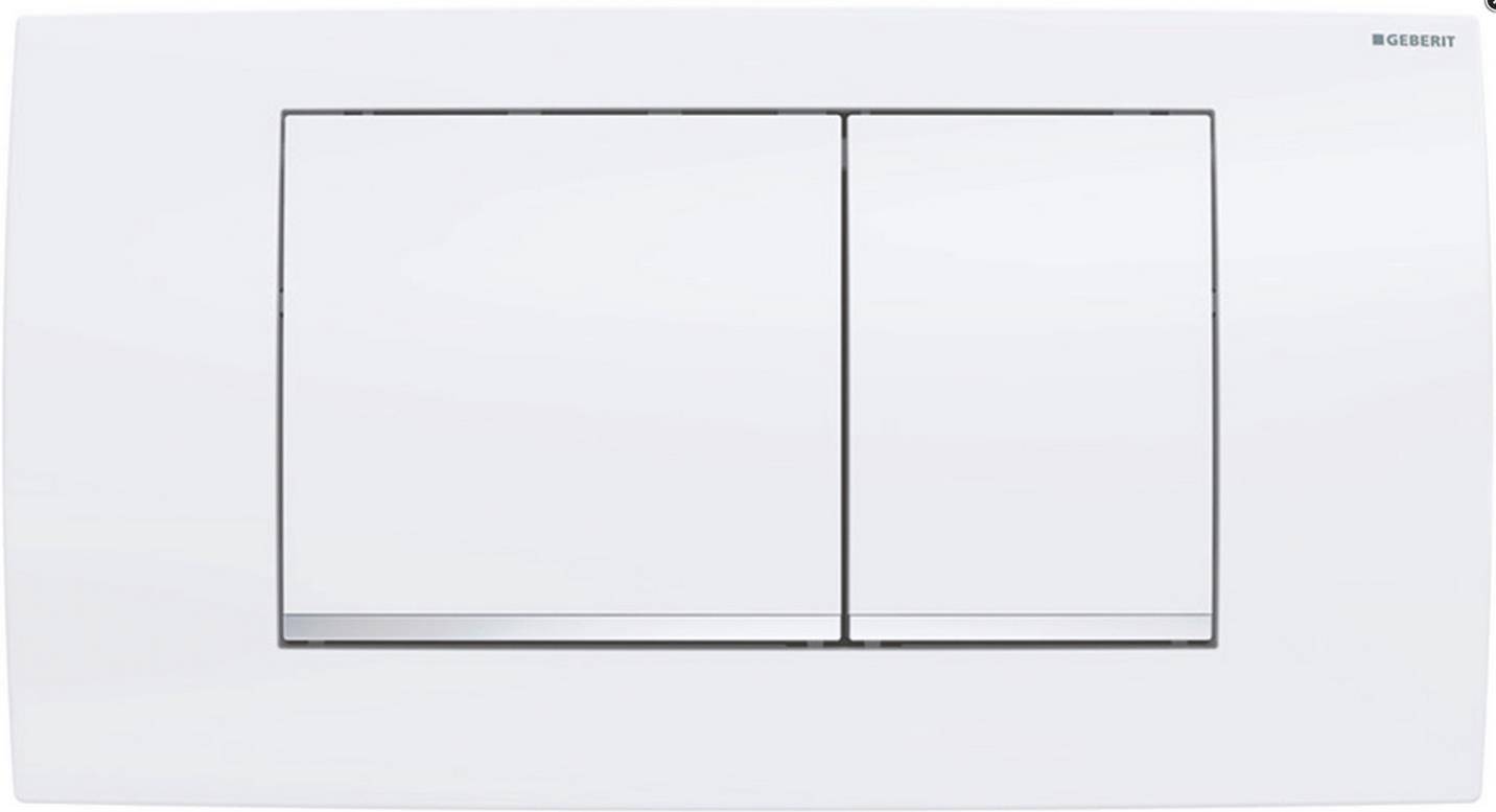 Geberit Betätigungsplatte Twinline30 f 2-Mengen-Spül. we / hochgl. VC