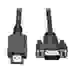 Eaton P566-006-VGA Aktives HDMI-auf-VGA-Adapterkabel - Niedrigprofil-HD15