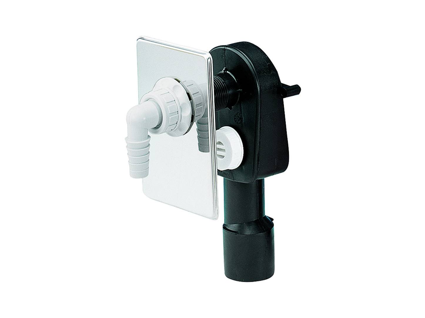 Dallmer Wand-Waschgeräte-Siphon HL 400 Abdeckpl. a. ES 110x160mm DN 40/50