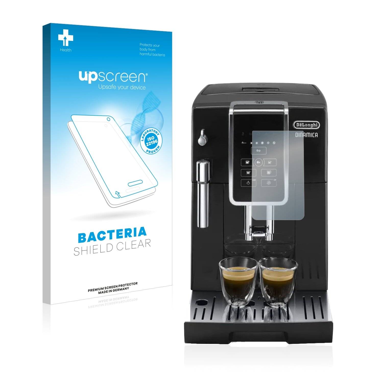 upscreen Bacteria Shield Clear Premium Antibakterielle Displayschutzfolie für DeLonghi