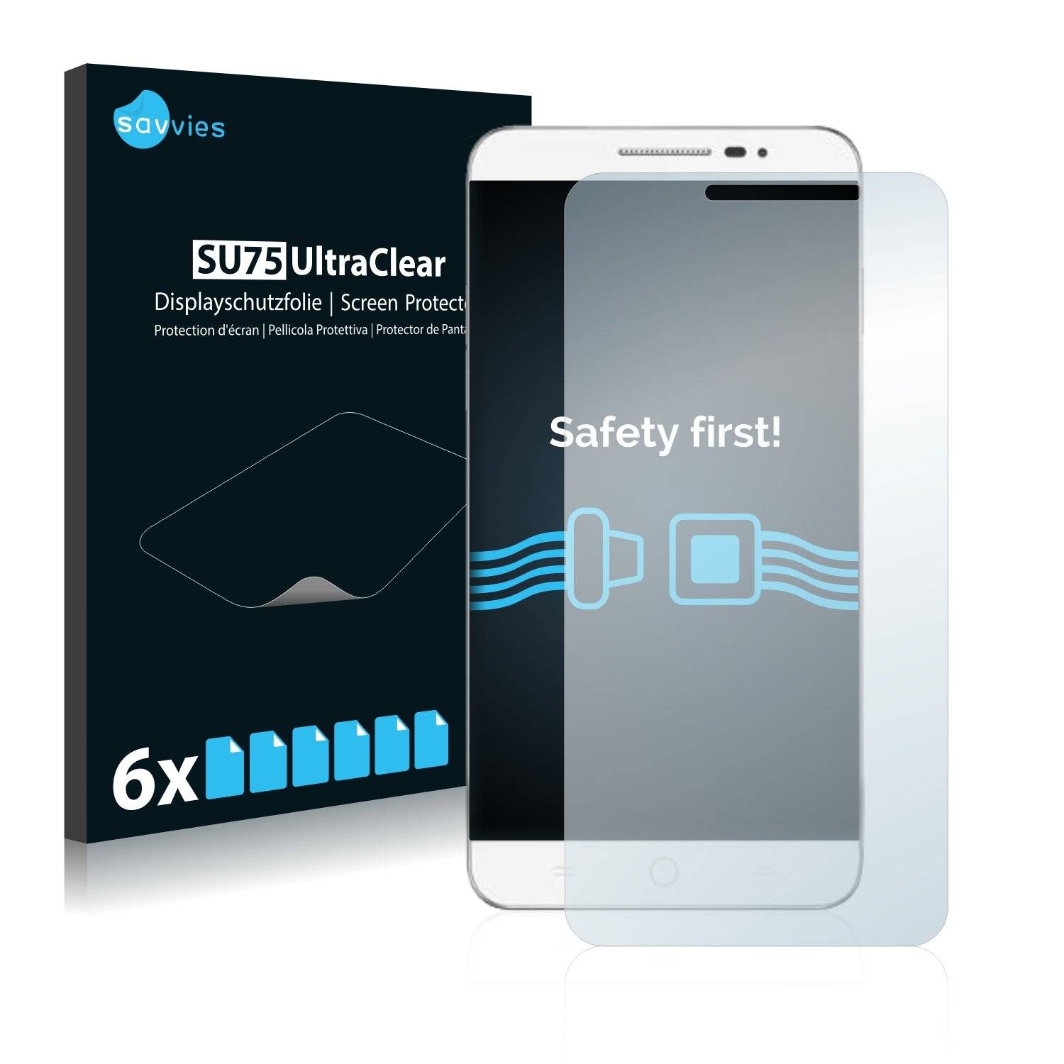 6x Savvies SU75 Displayschutzfolie für Coolpad