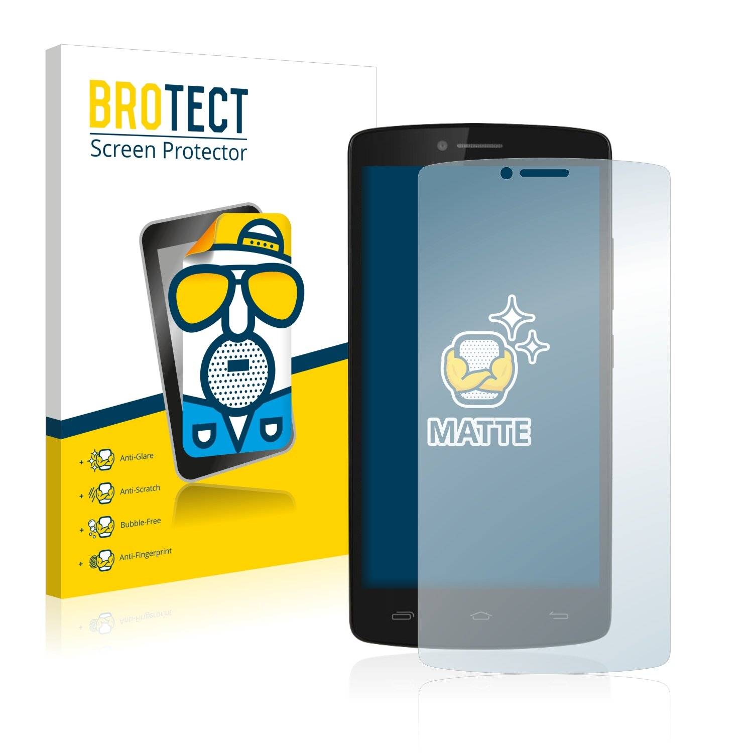 2x BROTECT Matte Displayschutzfolie für Prestigio MultiPhone 5550 DUO - Entspiegelt,