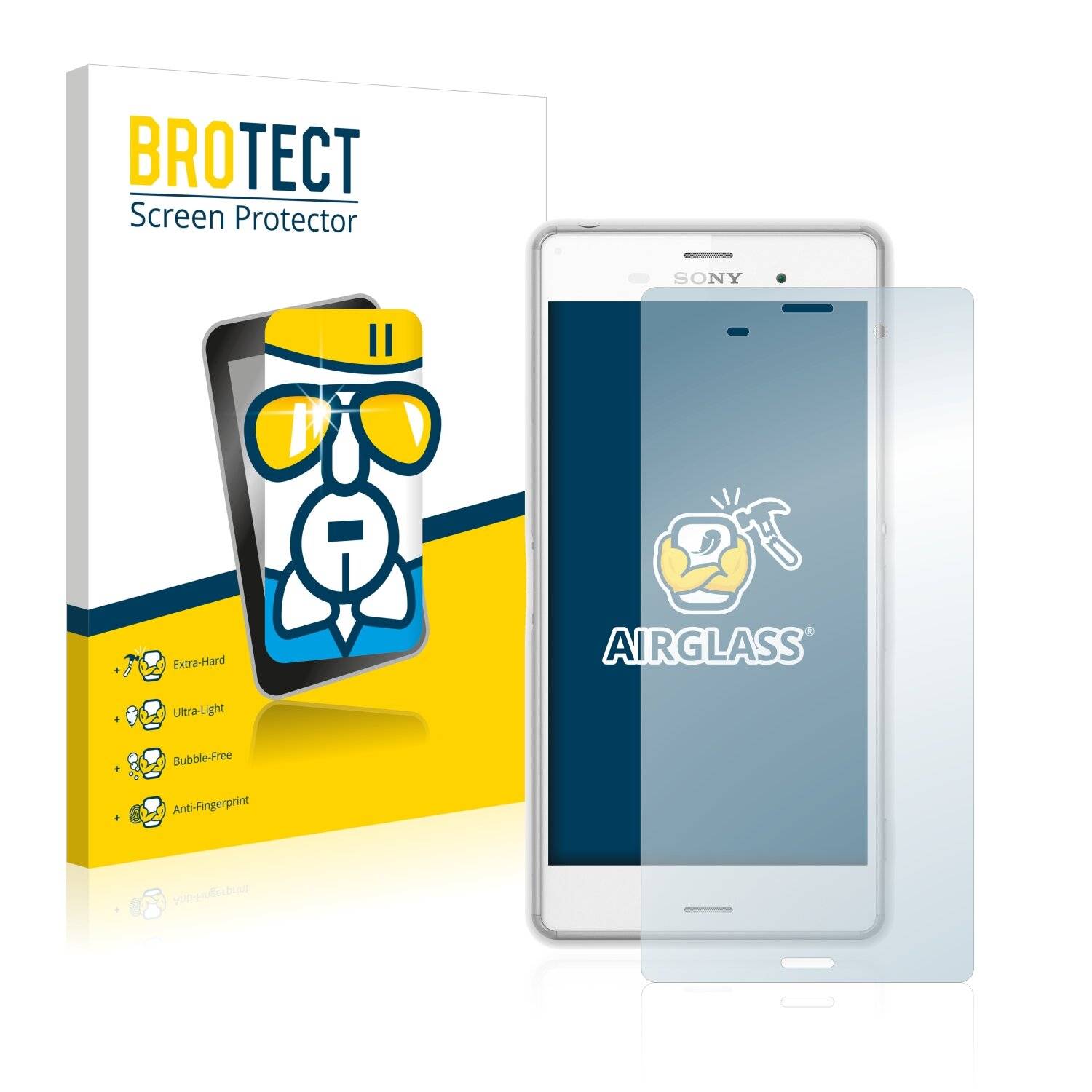 BROTECT AirGlass Schutzglas Folie für Sony Xperia Z3
