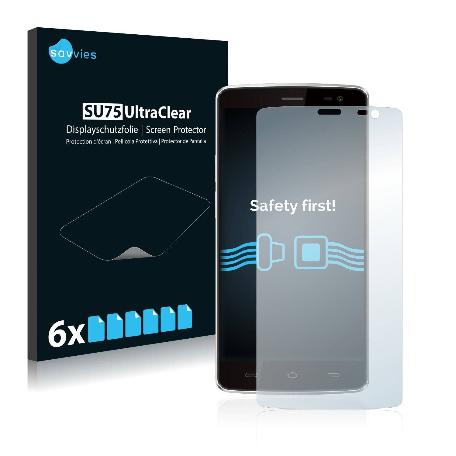 6x Savvies SU75 Displayschutzfolie für Ulefone Be