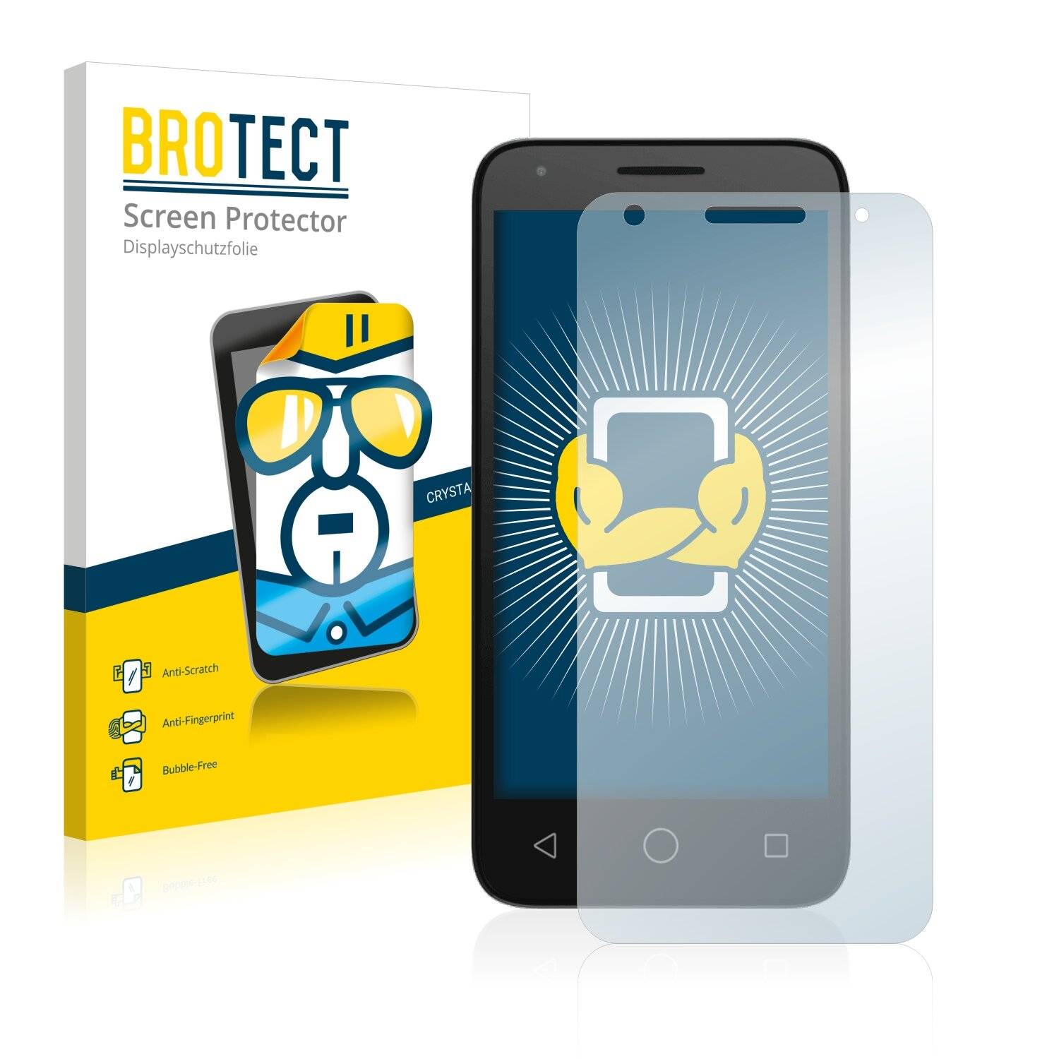 2x BROTECT HD-Clear Displayschutzfolie für Alcatel Pixi 3