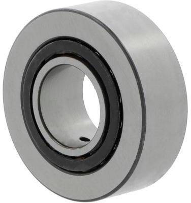 Ein Nahaufnahme eines zylindrischen Kugellagers, die seine Metalloberfläche und den Innenring zeigt, der für die Reduzierung von Reibung in Maschinen ausgelegt ist.