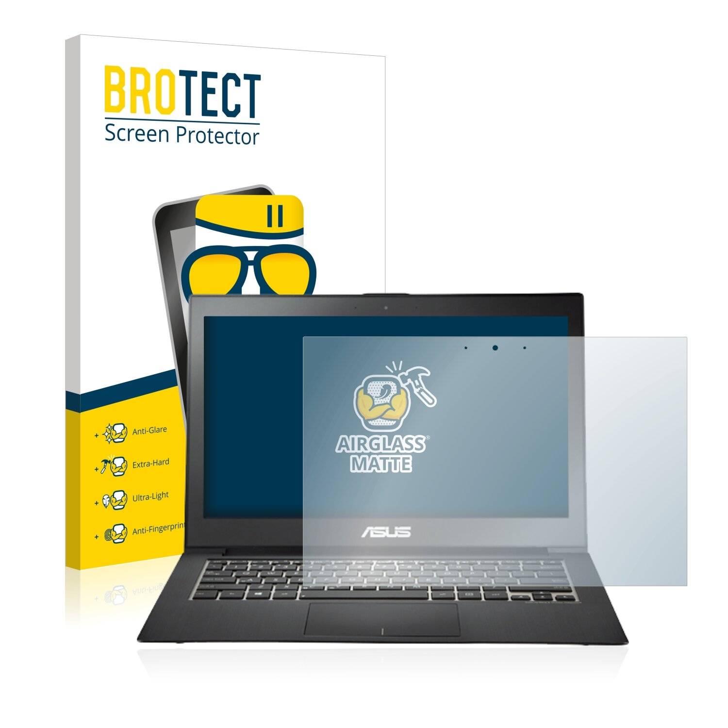 BROTECT AirGlass Matte Schutzglas Folie für Asus ZenBook UX31A