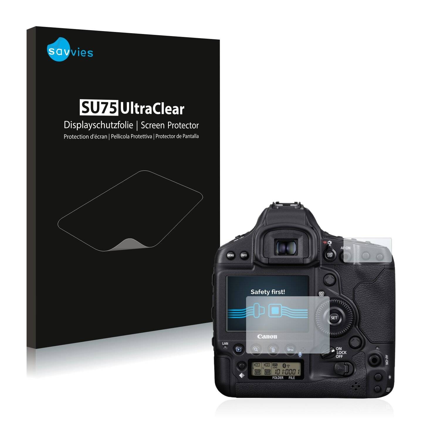 18x Savvies SU75 Displayschutzfolie für Canon EOS 1D X Mark