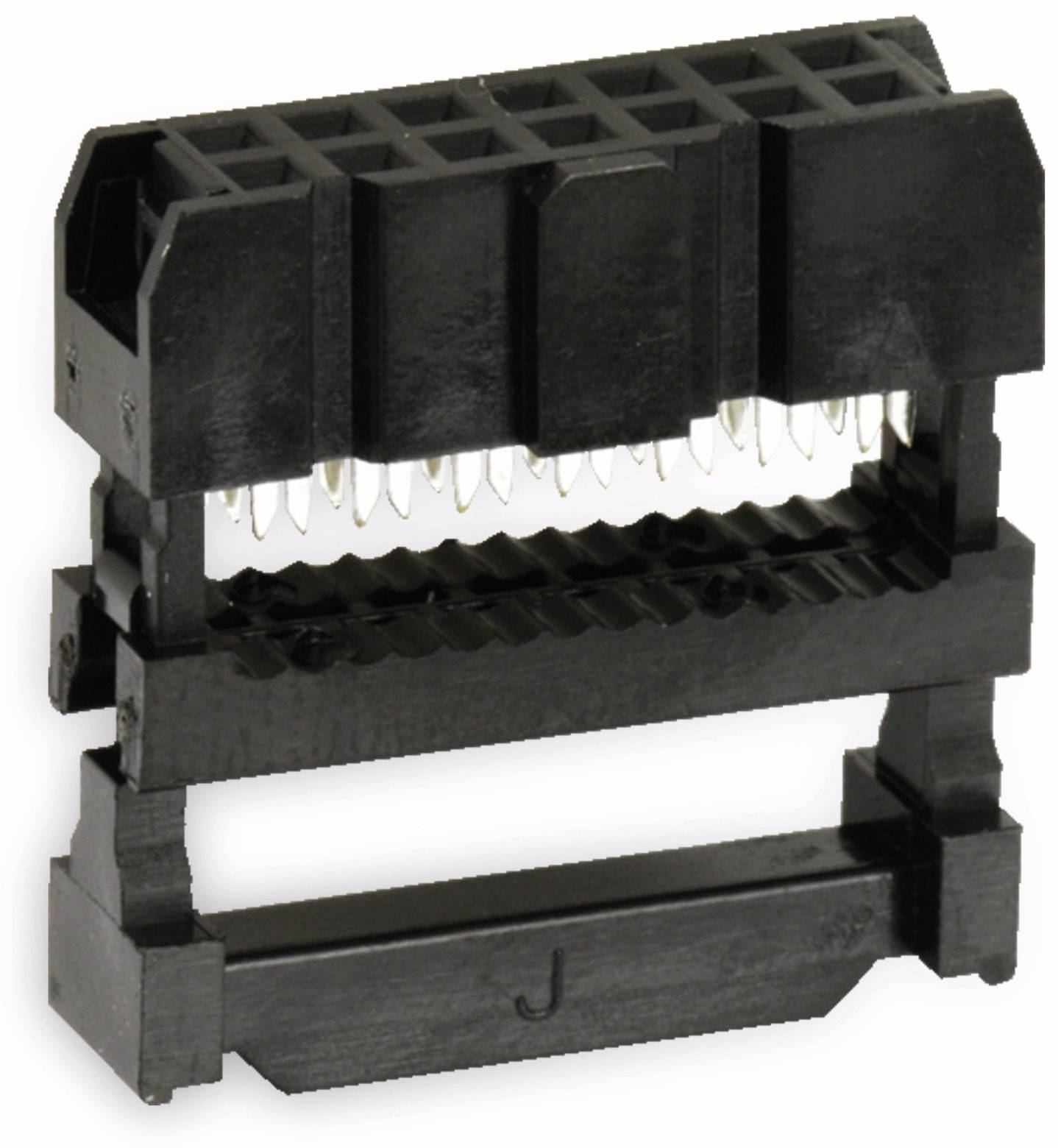ECON CONNECT Pfostenbuchse für Flachbandleitung, RM 2,54, 14-polig