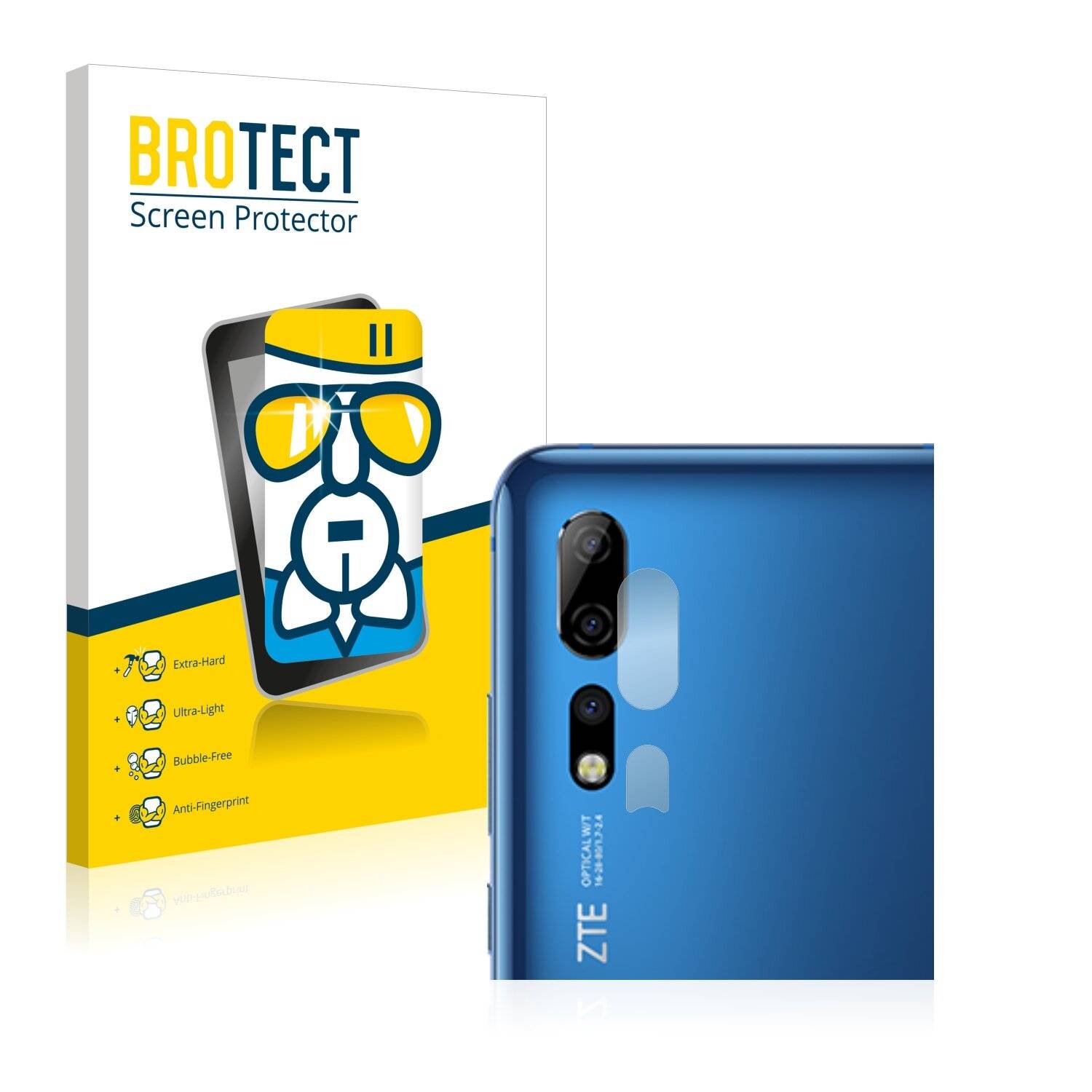 BROTECT AirGlass Schutzglas Folie für ZTE Axon 10s Pro (NUR