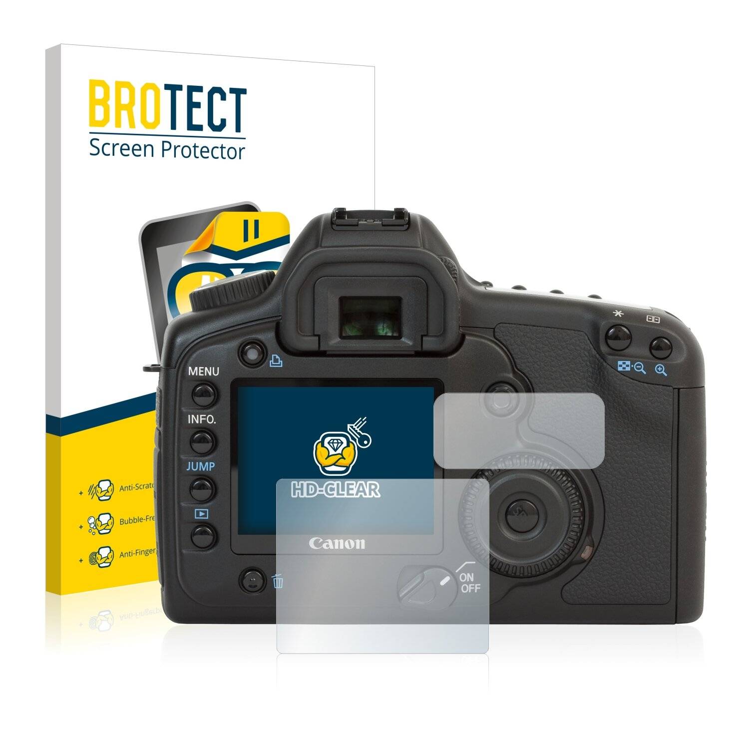 2x BROTECT HD-Clear Displayschutzfolie für Canon EOS