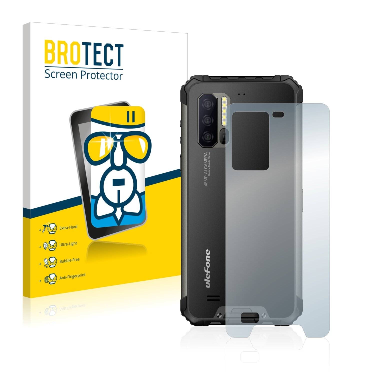 BROTECT AirGlass Schutzglas Folie für Ulefone Armor 7