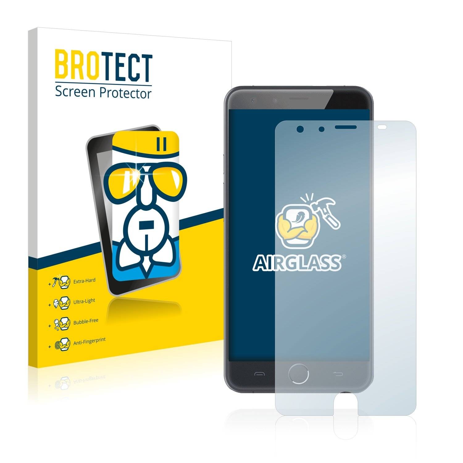 BROTECT AirGlass Schutzglas Folie für Ulefone Be Touch