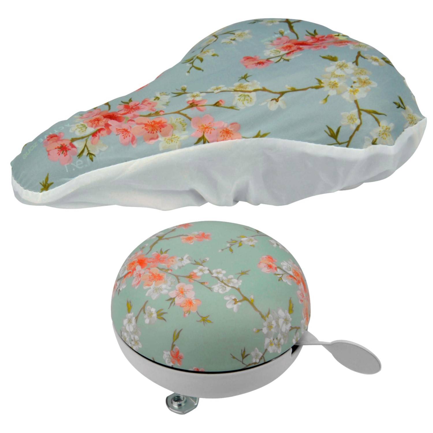 Set Glocke und Satteldecke Blumenmuster