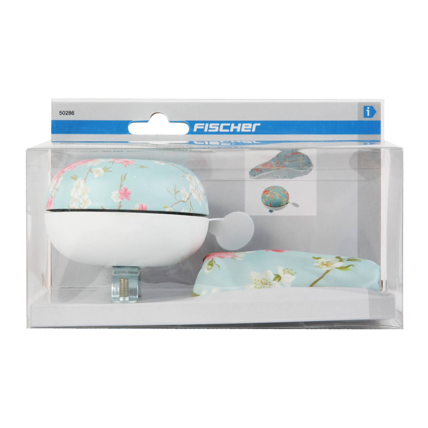 Set Glocke und Satteldecke Blumenmuster
