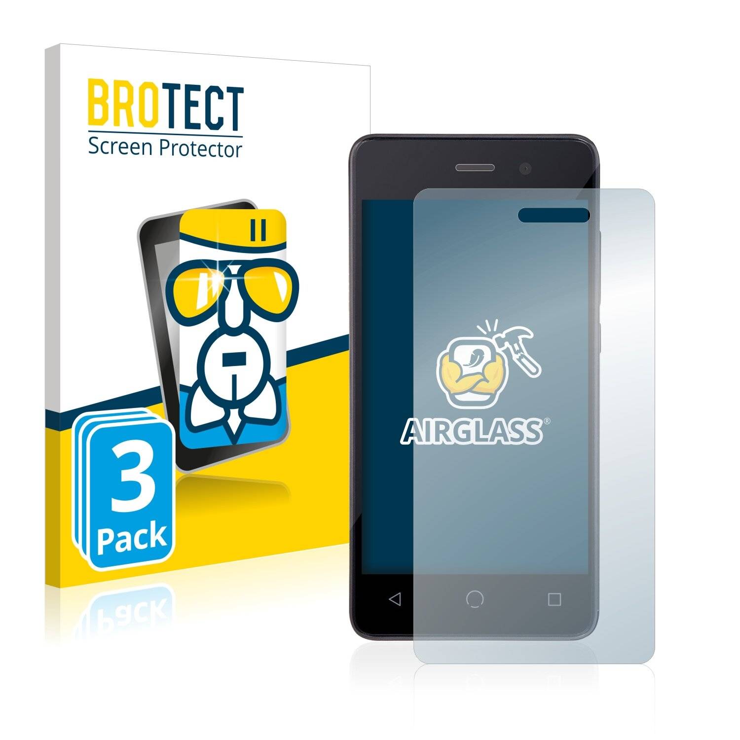 3x BROTECT AirGlass Schutzglas Folie für Omnipod