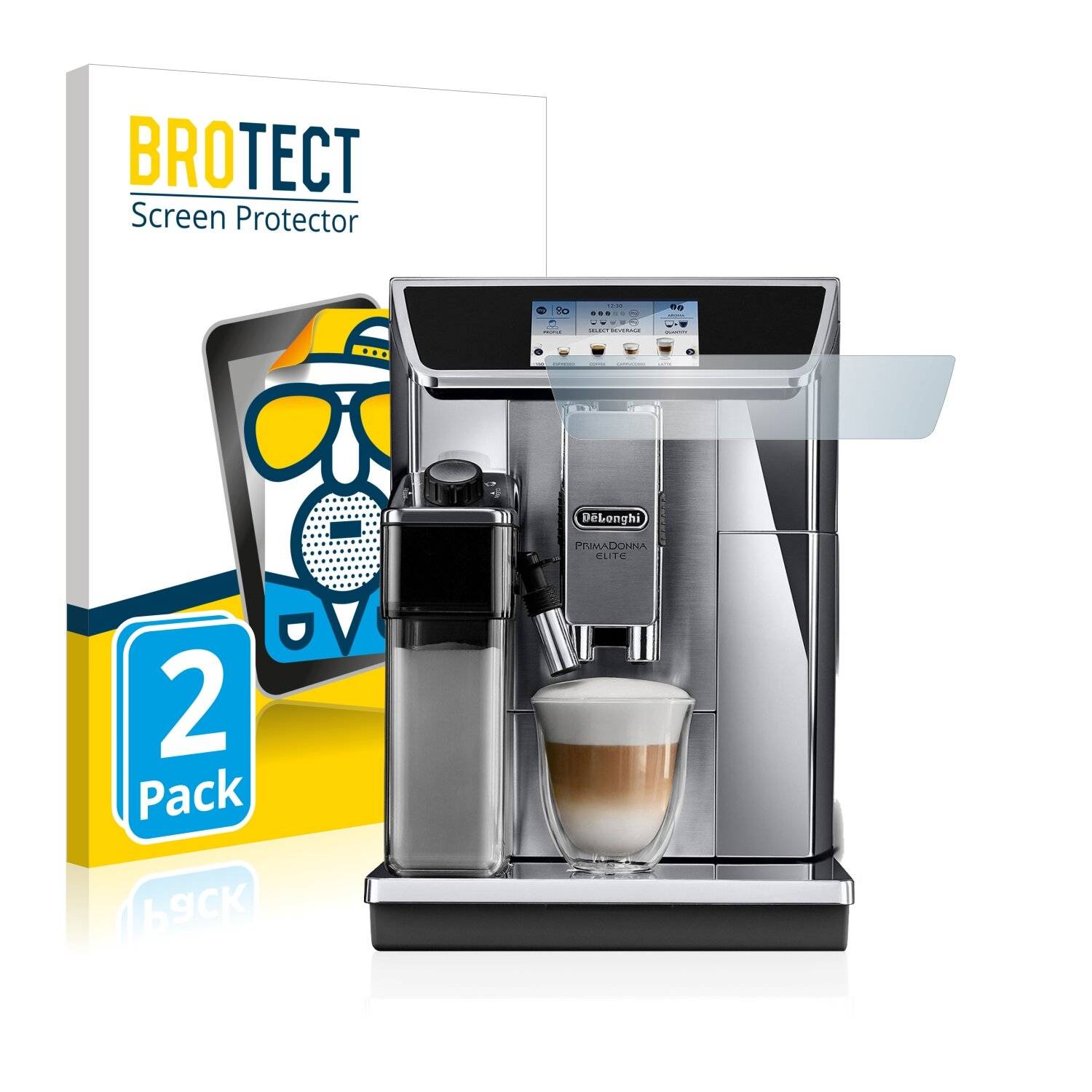 2x BROTECT Matte Displayschutzfolie für DeLonghi PrimaDonna Elite Experience ECAM656.85.MS -