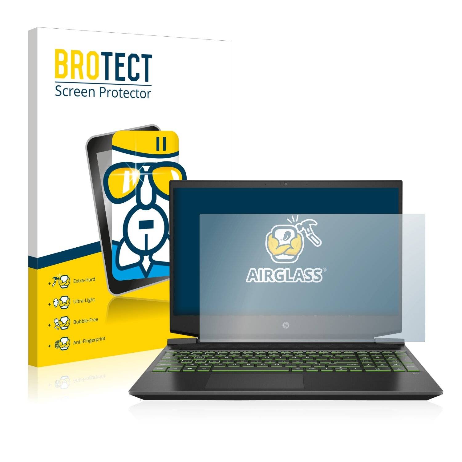 BROTECT AirGlass Schutzglas Folie für HP Pavilion