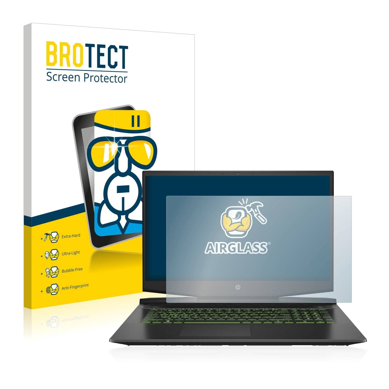 BROTECT AirGlass Schutzglas Folie für HP Pavilion