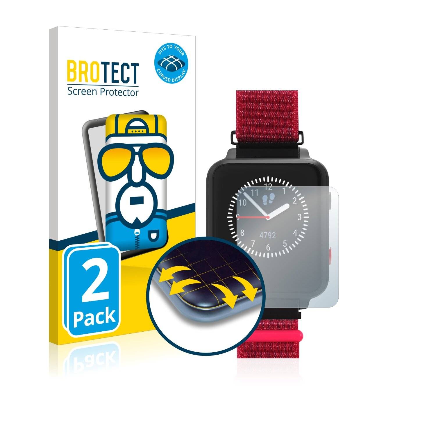 2x BROTECT Flex Full-Cover Displayschutzfolie für Anio