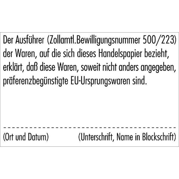 Classic Line 2600 - für max. 8 Zeilen 37 x 58 mm.