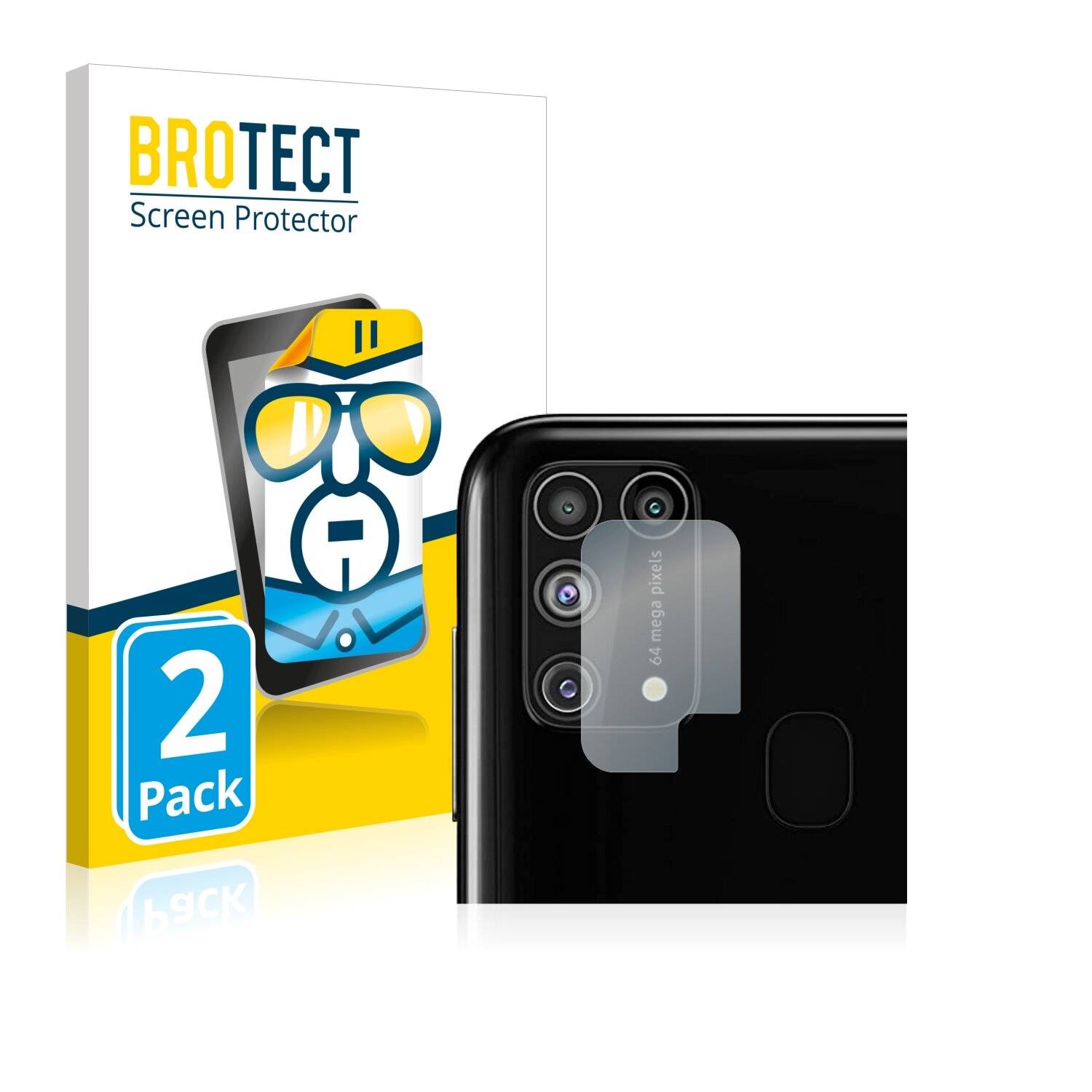2x BROTECT HD-Clear Displayschutzfolie für Samsung Galaxy M31 Prime (NUR