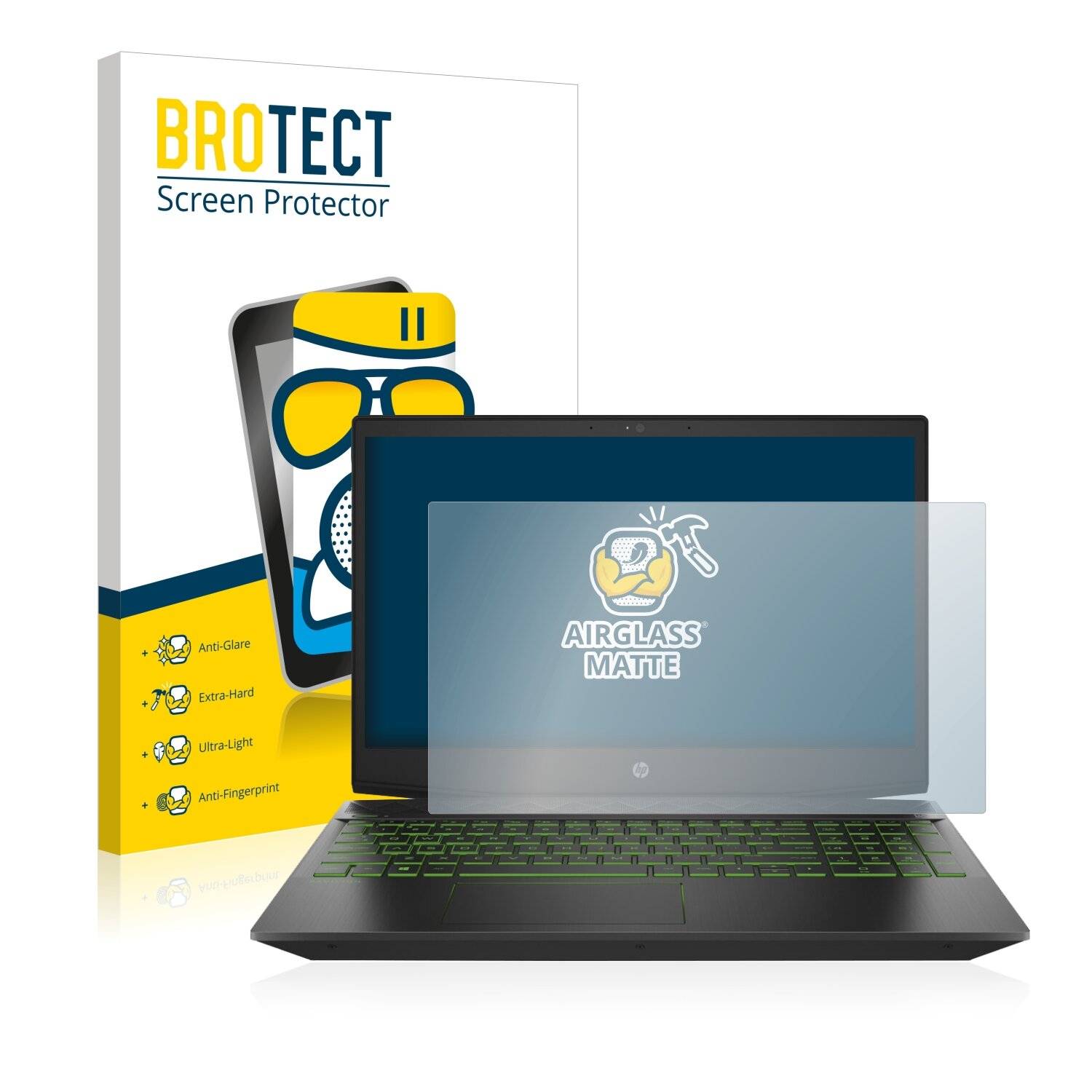 BROTECT AirGlass Matte Schutzglas Folie für HP Pavilion