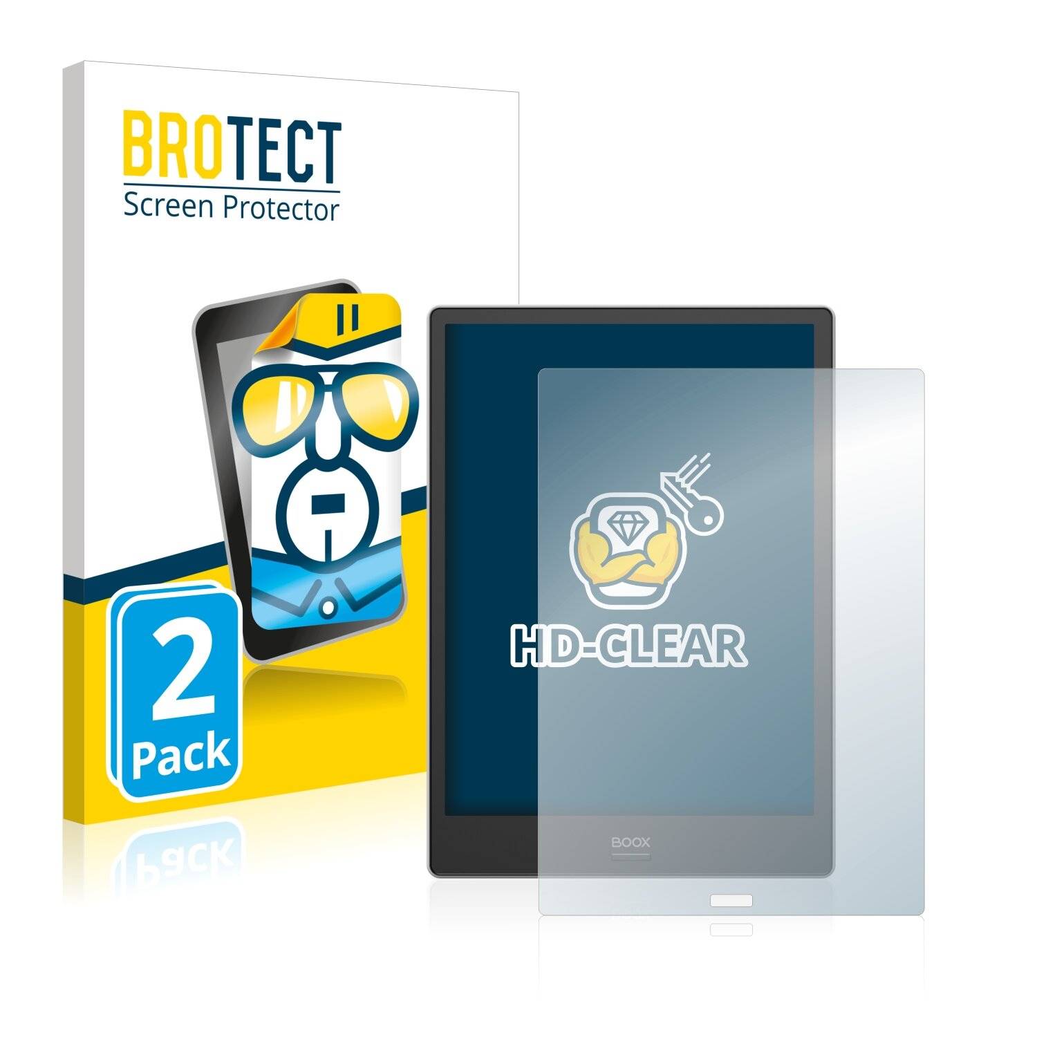 2x BROTECT HD-Clear Displayschutzfolie für Onyx Boox Note