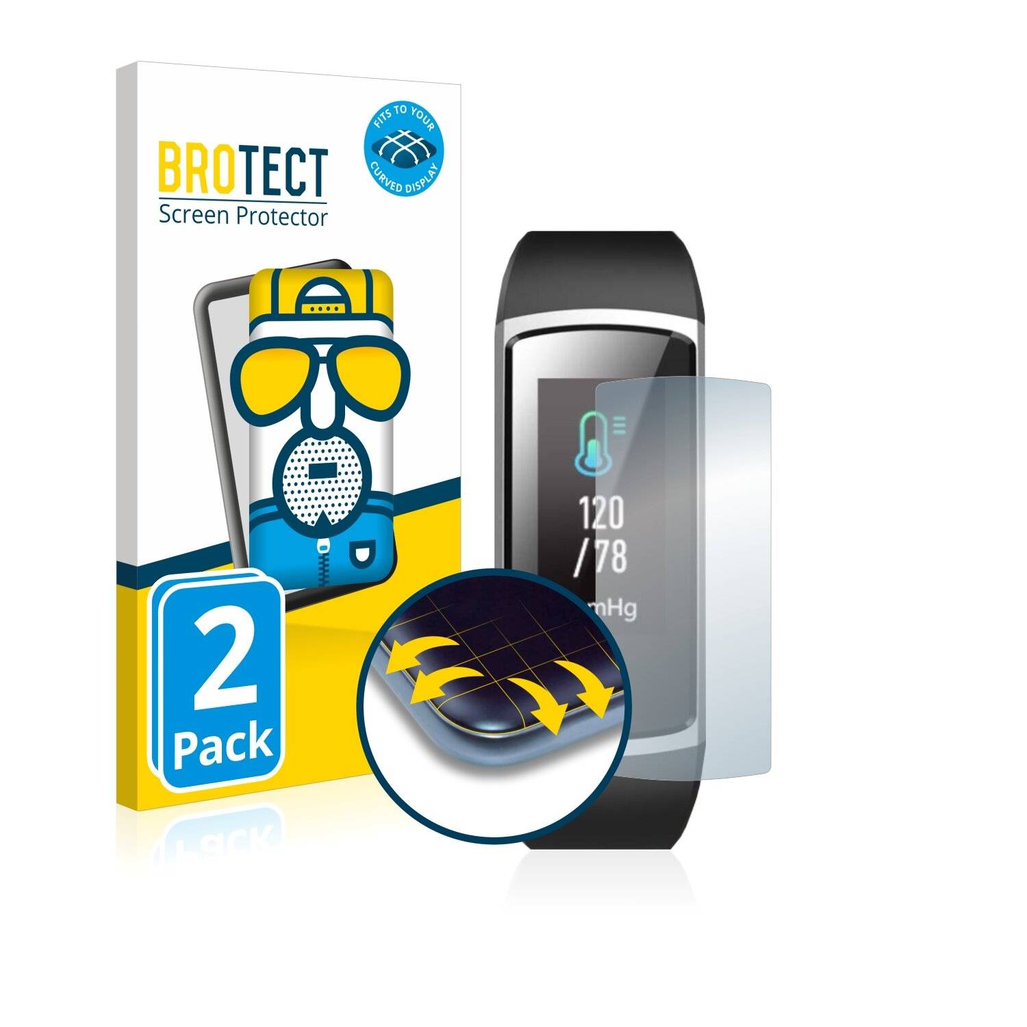 2x BROTECT Flex Matte Full-Cover Displayschutzfolie für Chereeki