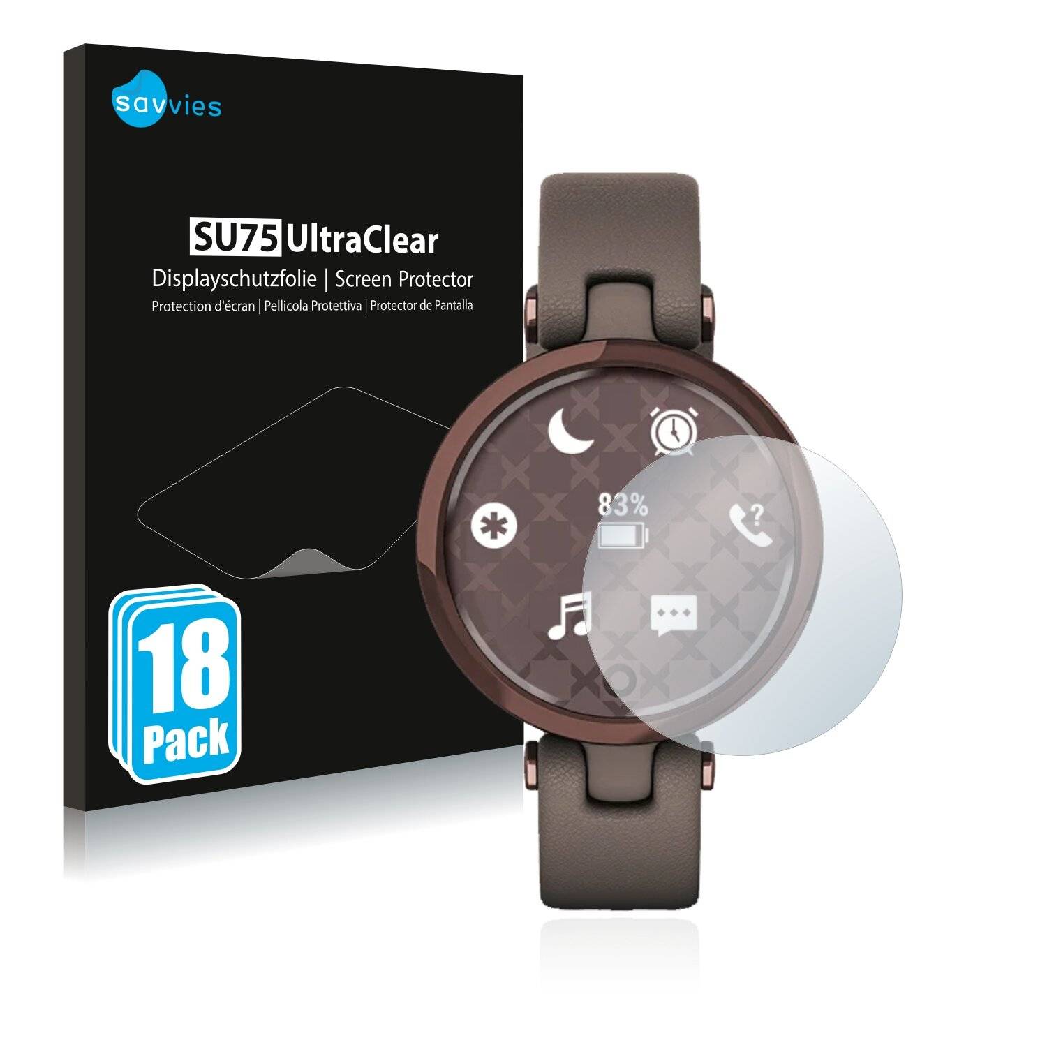18x Savvies SU75 Displayschutzfolie für Garmin