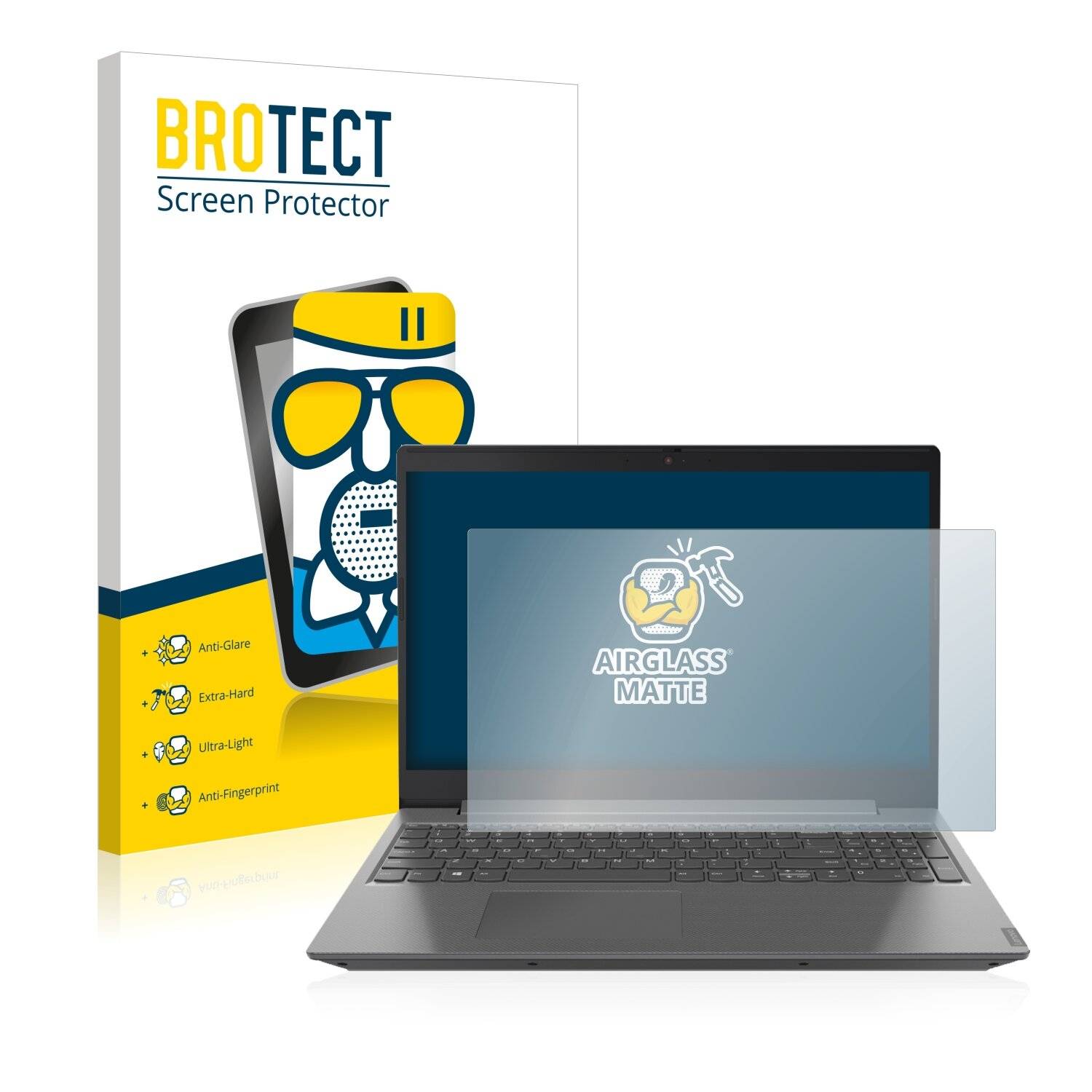 BROTECT AirGlass Matte Schutzglas Folie für Lenovo