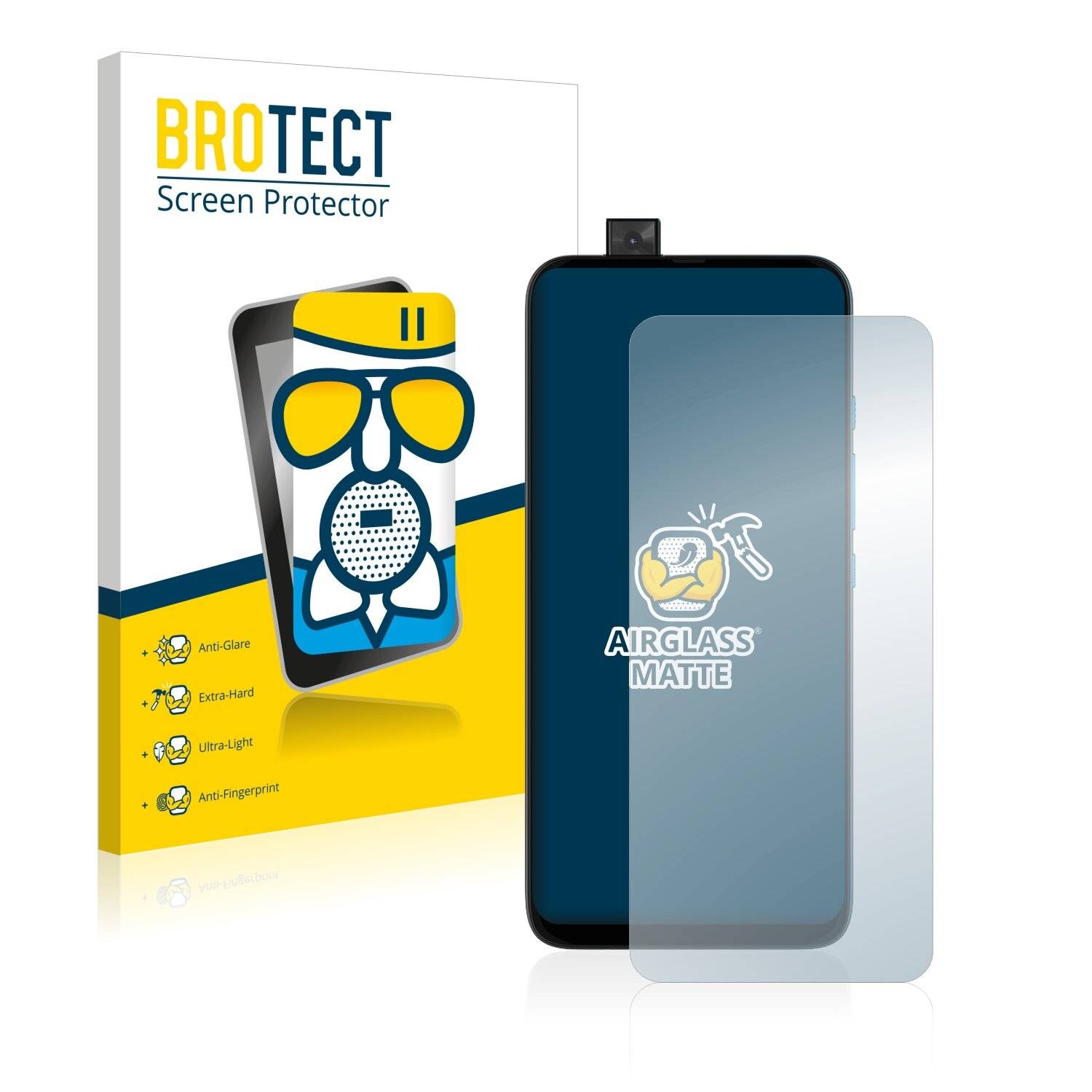 BROTECT AirGlass Matte Schutzglas Folie für Motorola One Fusion