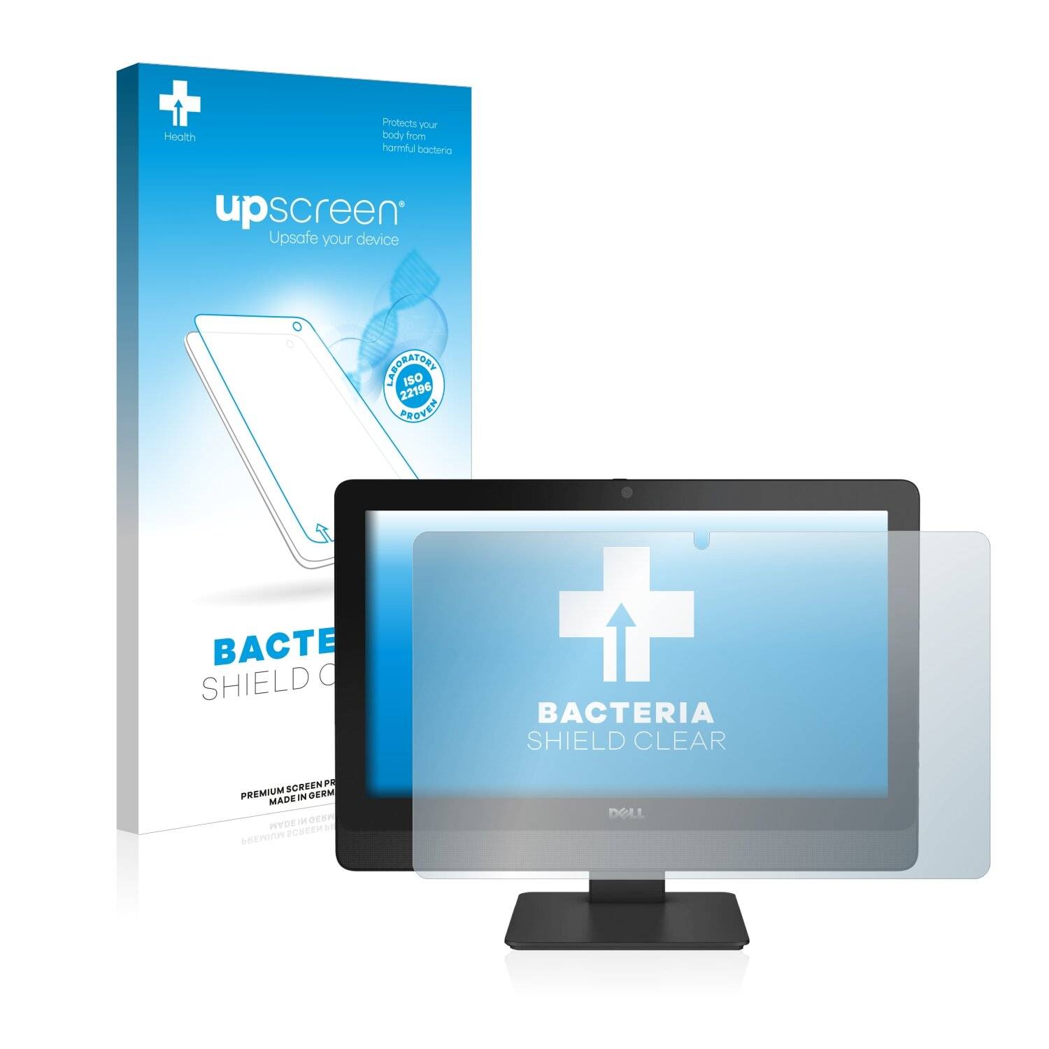 upscreen Bacteria Shield Clear Premium Antibakterielle Displayschutzfolie für Dell OptiPlex