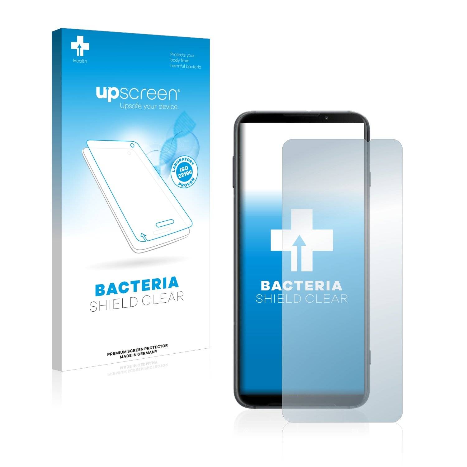 upscreen Bacteria Shield Clear Premium Antibakterielle Displayschutzfolie für Xiaomi Black
