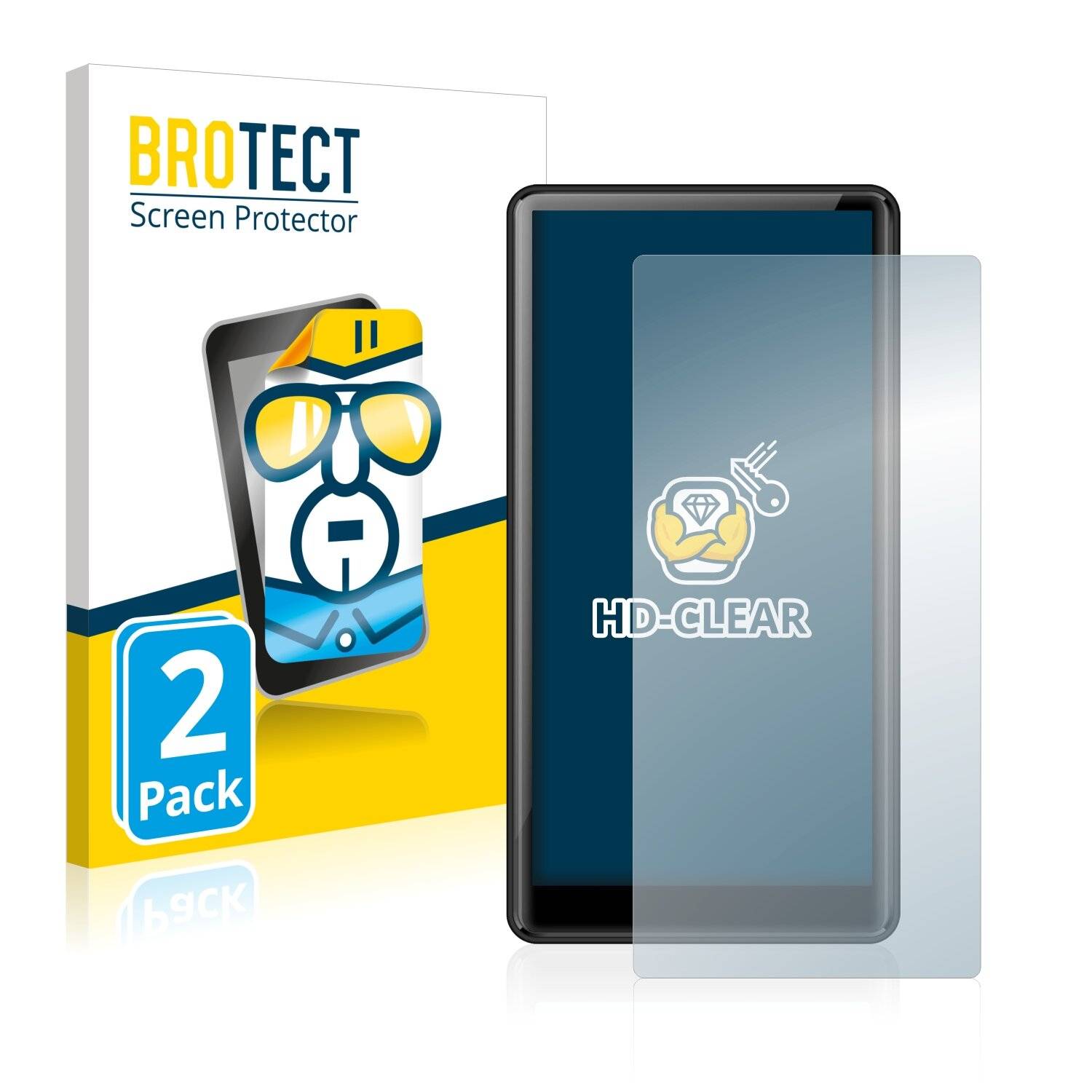 2x BROTECT HD-Clear Displayschutzfolie für AGPtek